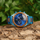 ROYAL BLUE - EXOTIC ZEBRA  (44MM)