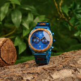 ROYAL BLUE - EXOTIC ZEBRA  (44MM)