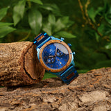 ROYAL BLUE - EXOTIC ZEBRA  (44MM)